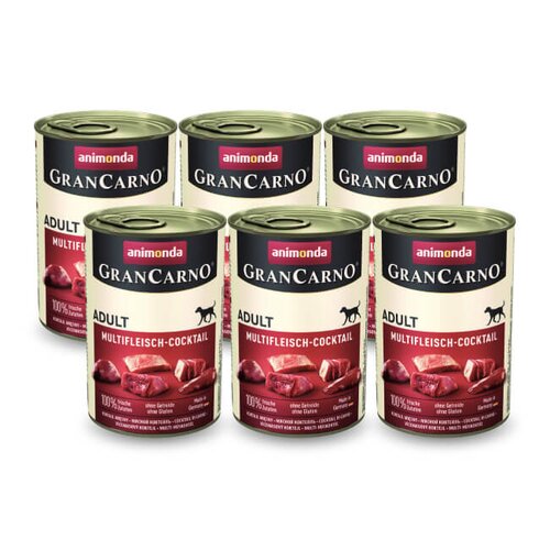 Karma dla psa ANIMONDA GranCarno Mięsny koktajl 6 x 400 g