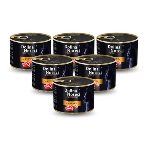 Karma dla kota DOLINA NOTECI Premium z kaczką 6 x 185 g