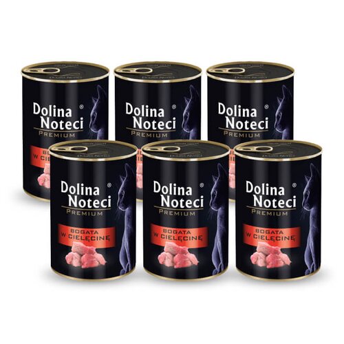 Karma dla kota DOLINA NOTECI Premium z cielęciną 6 x 400 g