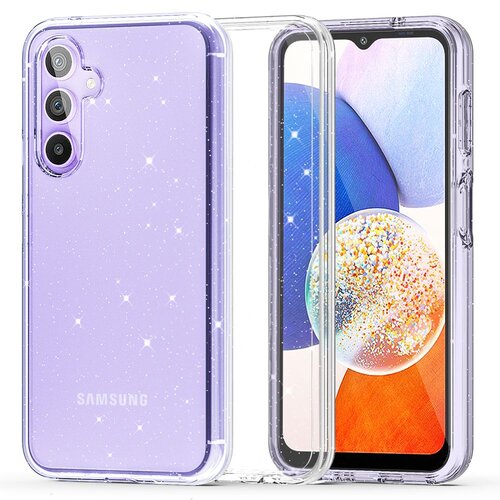 Etui TECH-PROTECT Flexair Hybrid do Samsung Galaxy A14 4G/5G Przezroczysty Brokat