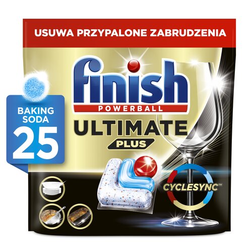 Kapsułki do zmywarki FINISH Powerball Ultimate Plus All in 1 Baking soda - 25 szt.