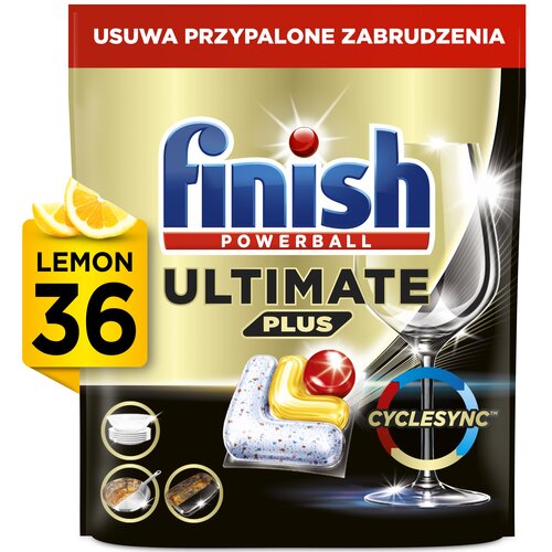 Kapsułki do zmywarek FINISH Powerball Ultimate Plus All In 1 Lemon - 36 szt.