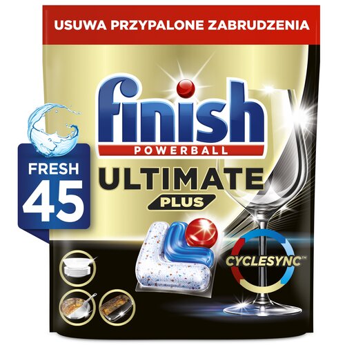 Kapsułki do zmywarek FINISH Powerball Ultimate Plus All In 1 Fresh - 45 szt.