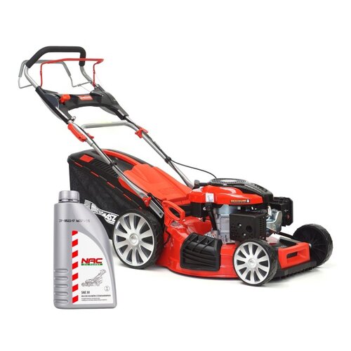 Kosiarka spalinowa HORTMASZ HKS 753 NL Loncin LC1P70FC z napędem + Olej do kosiarki NAC SAE 30 1000 ml