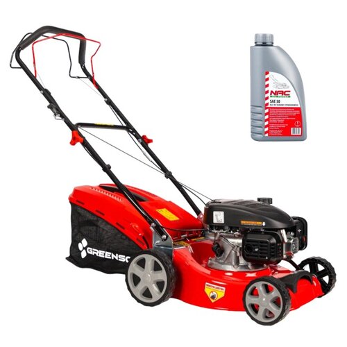 Kosiarka spalinowa GREENSO TB40S03A LC Loncin LC1P65FE-3 z napędem + Olej do kosiarki NAC SAE 30 1000 ml