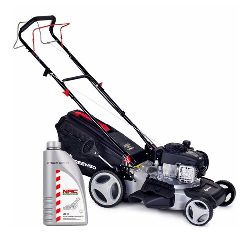 Kosiarka spalinowa GREENSO DM46S-B450 Briggs&Stratton BS450 z napędem + Olej do kosiarki NAC SAE 30 1000 ml