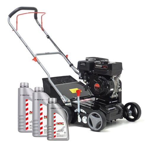 Wertykulator spalinowy HORTMASZ HWS 420 + Olej do kosiarki NAC SAE 30 2600 ml