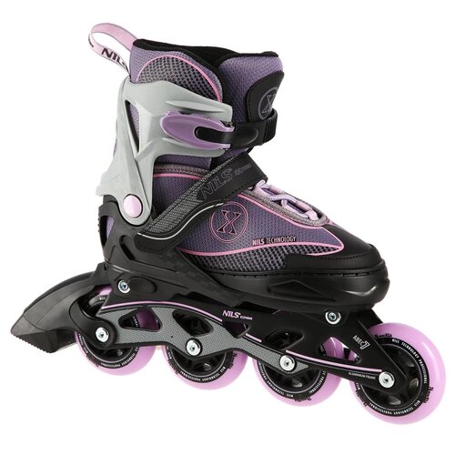 Łyżworolki NILS EXTREME NA11008 (rozmiar 35-38) Szaro-fioletowy