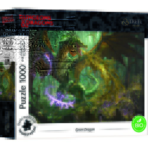 Puzzle TREFL Prime Unlimited Fit Technology Dungeons & Dragons Green Dragon 10758 (1000 elementów)