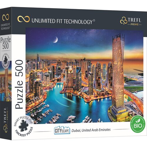 Puzzle TREFL Prime Unlimited Fit Technology Dubaj United Arab Emirates 37455 (500 elementów)