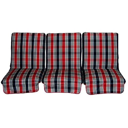 Poduszka na huśtawkę YEGO DESIGN Scott 180 x 110 x 10 cm Czerwono-szary
