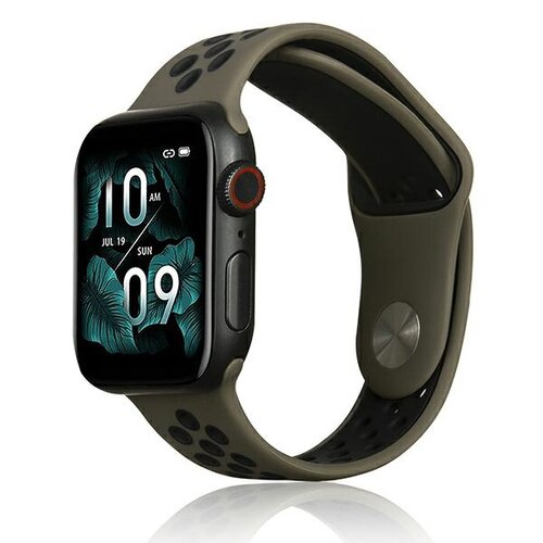 Pasek BELINE Sport Silicone do Apple Watch 2/3/4/5/6/7/8/SE/SE 2/Ultra (42/44/45/49mm) Brązowo-czarny