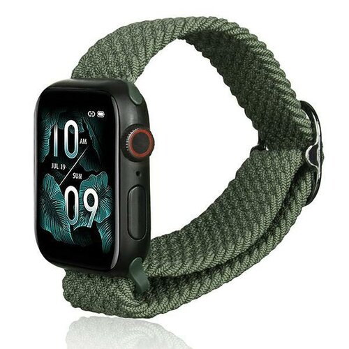 Pasek BELINE Textile do Apple Watch 2/3/4/5/6/7/8/SE/SE 2/Ultra (42/44/45/49mm) Zielony