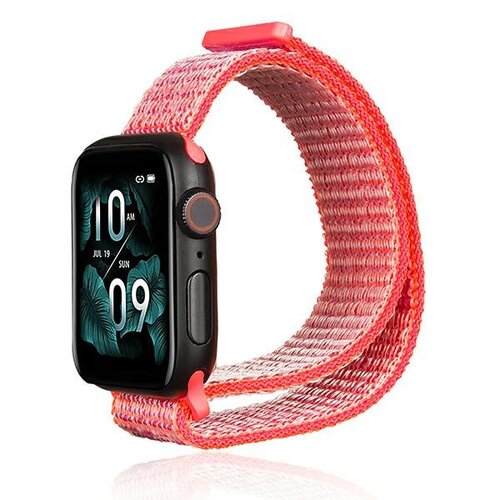 Pasek BELINE Nylon do Apple Watch 2/3/4/5/6/7/8/SE/SE 2/Ultra (42/44/45/49mm) Różowy