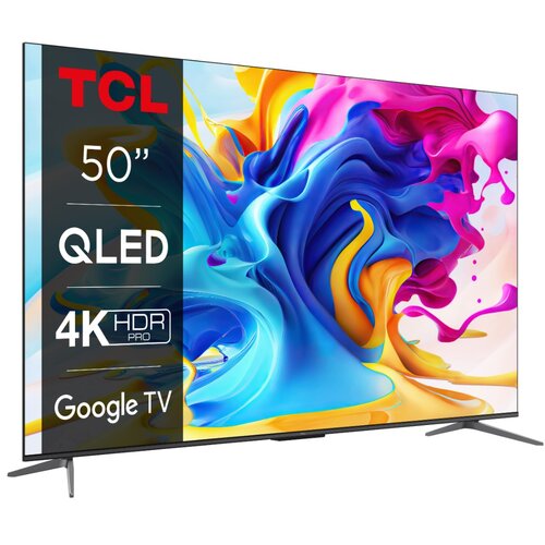 Telewizor TCL 50C645 50" QLED 4K Google TV Dolby Vision Dolby Atmos HDMI 2.1