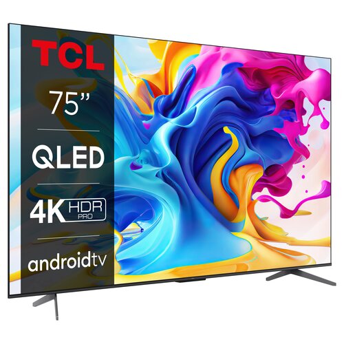 Telewizor TCL 75C645 75" QLED 4K Google TV Dolby Vision Dolby Atmos HDMI 2.1