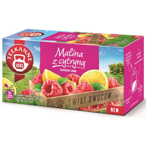 Herbata TEEKANNE Malina z cytryną (20 sztuk)