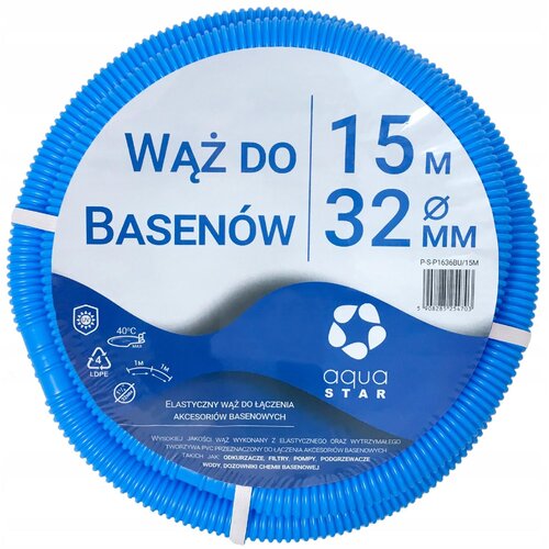 Wąż do pompy basenowej AQUASTAR P1636BU