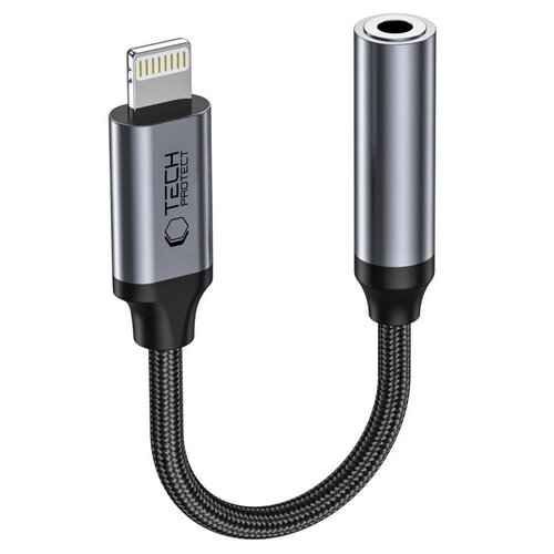 Adapter Lightning - Jack 3.5 mm TECH-PROTECT UltraBoost Czarny