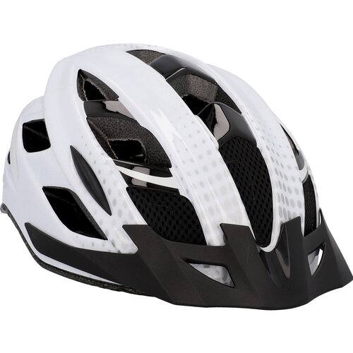 Kask FISCHER Urban Lano Biało-czarny z lampką (rozmiar L/XL)