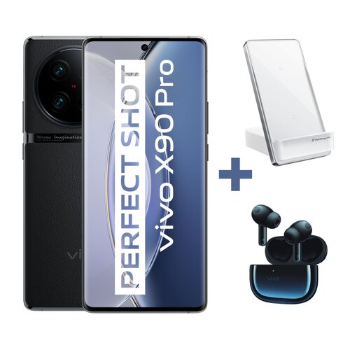 Smartfon vivo X90 PRO 12/256GB 5G 6.78" 120Hz Czarny + Słuchawki + Ładowarka bezprzewodowa