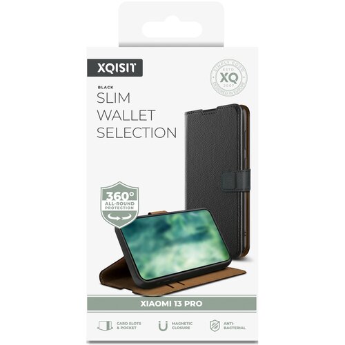 Etui XQISIT NP Slim Wallet Selection Anti Bac do Xiaomi 13 Pro Czarny