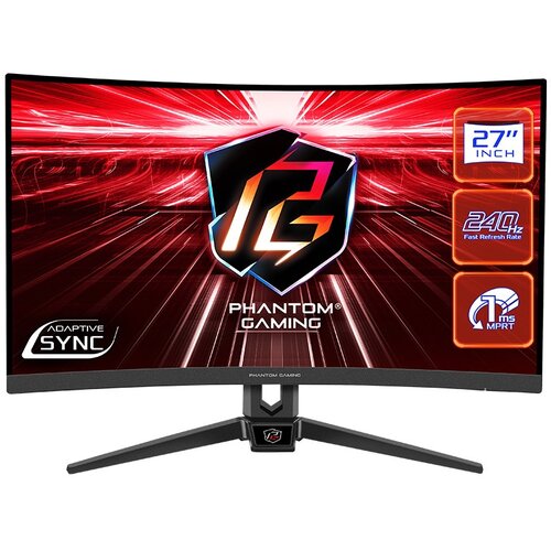 Monitor ASROCK Phantom Gaming PG27F15RS1A 27" 1920x1080px 240Hz 1 ms Curved