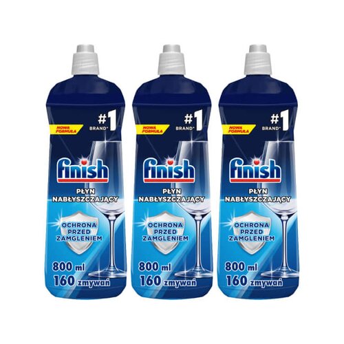 Nabłyszczacz do zmywarek FINISH Shine&Protect Regularny 3 x 800 ml