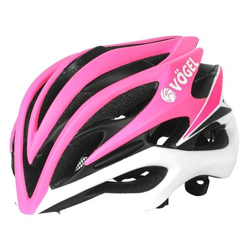 Kask rowerowy VÖGEL VKA-932PK Różowo-biały  (rozmiar M/L)