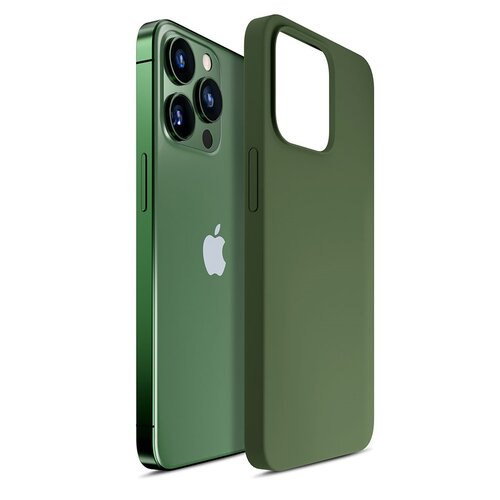 Etui 3MK Hardy Silicone MagCase do Apple iPhone 13 Pro Zielony