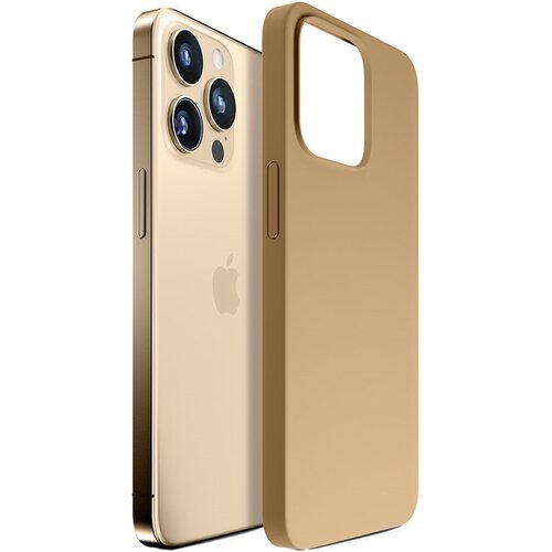 Etui 3MK Hardy Silicone MagCase do Apple iPhone 14 Pro Max Złoty