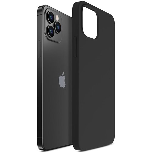 Etui 3MK Silicone Case do Apple iPhone 12/12 Pro Czarny