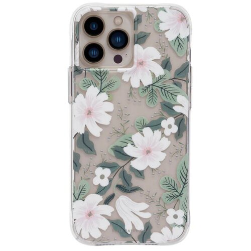 Etui RIFLE PAPER CO. Clear do Apple iPhone 13 Pro Biały