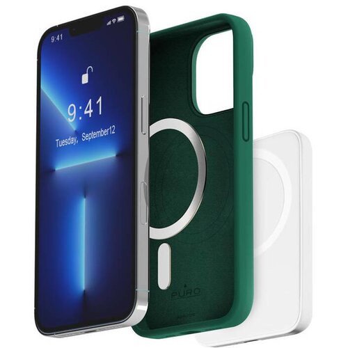 Etui PURO Icon Mag MagSafe do Apple iPhone 14 Pro Zielony