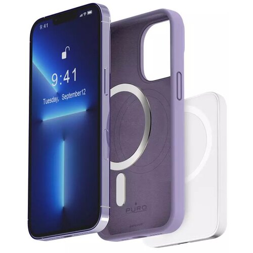 Etui PURO Icon Mag MagSafe do Apple iPhone 14 Pro Fioletowy