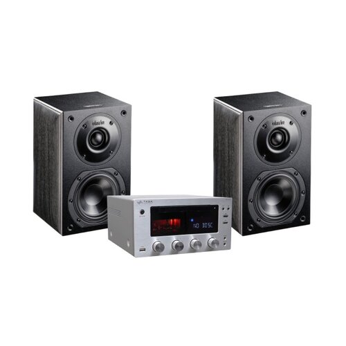 Zestaw stereo TAGA HARMONY HTR-1000CD V.2 (Srebrny) + Kolumny głośnikowe INDIANA LINE NOTA 240 (Czarny)