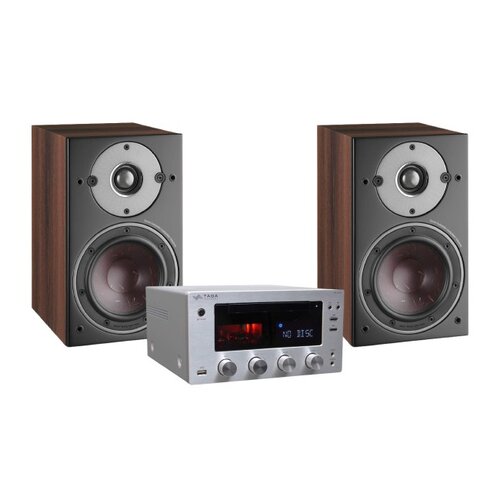 Zestaw stereo TAGA HARMONY HTR-1000CD V.2 (Srebrny) + Kolumny głośnikowe DALI OBERON 1 (Ciemny orzech)