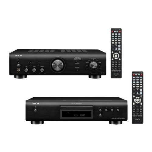 ZESTAW STEREO DENON PMA-600NE (CZARNY) + ODTWARZACZ CD DENON DCD-600NE (CZARNY)
