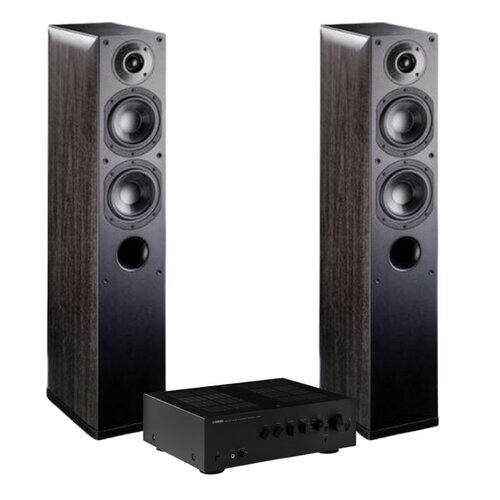 ZESTAW STEREO YAMAHA A-S501 V2 (CZARNY) + KOLUMNY GŁOŚNIKOWE INDIANA LINE NOTA 550 (CZARNE)