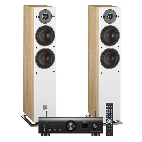 ZESTAW STEREO DENON PMA-900HNE (CZARNY) + KOLUMNY GŁOŚNIKOWE DALI OBERON 5 (JASNE DREWNO)