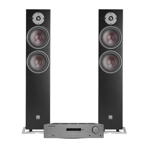 Zestaw stereo CAMBRIDGE AUDIO AXR100 + Kolumny głośnikowe DALI OBERON 7 (Czarne)