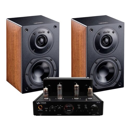 ZESTAW STEREO TAGA HARMONY HTA-25B V.2 + KOLUMNY GŁOŚNIKOWE INDIANA LINE NOTA 240 (ORZECH)