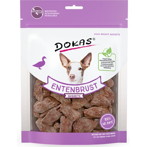 Przysmak dla psa DOKAS Nuggetsy z piersi kaczki 110 g