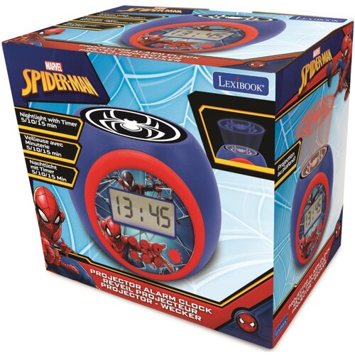 Zabawka budzik z projektorem LEXIBOOK Spider-Man RL977SP