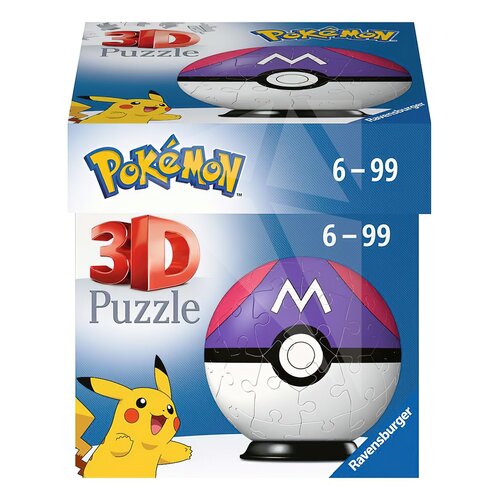 Puzzle 3D RAVENSBURGER Pokemon Master Ball 11564 (54 elementów)