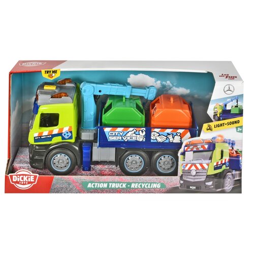 Samochód DICKIE TOYS City Mercedes do segregacji odpadów 203745015