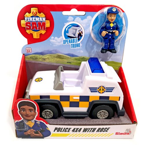 Samochód SIMBA Strażak Sam Jeep policyjny 4x4 Rose 109252508038
