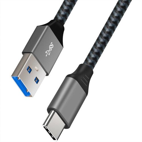 Kabel USB-A - USB-C ART QC3.0 15W 3A 2m Czarno-srebrny