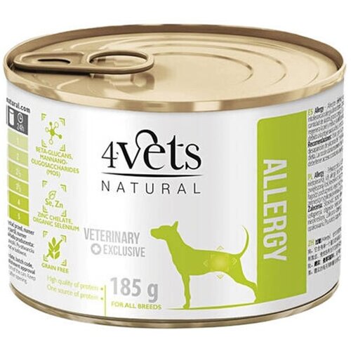 Karma dla psa 4VETS NATURAL Allergy Lamb Dog 185 g
