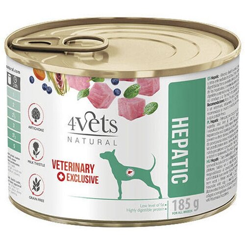 Karma dla psa 4VETS NATURAL Hepatic 185 g